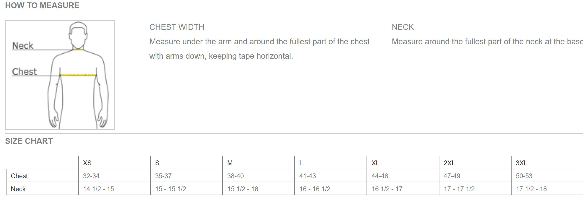 Size Guide