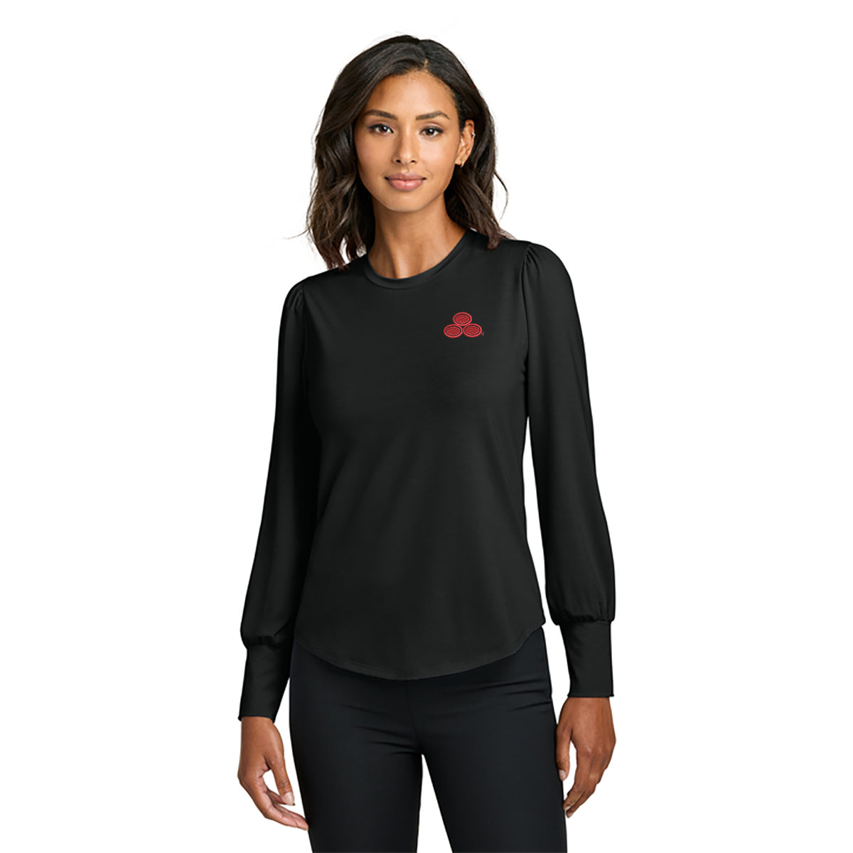 Mercer+Mettle® Women’s Stretch Jersey Long Sleeve Blouson Top
