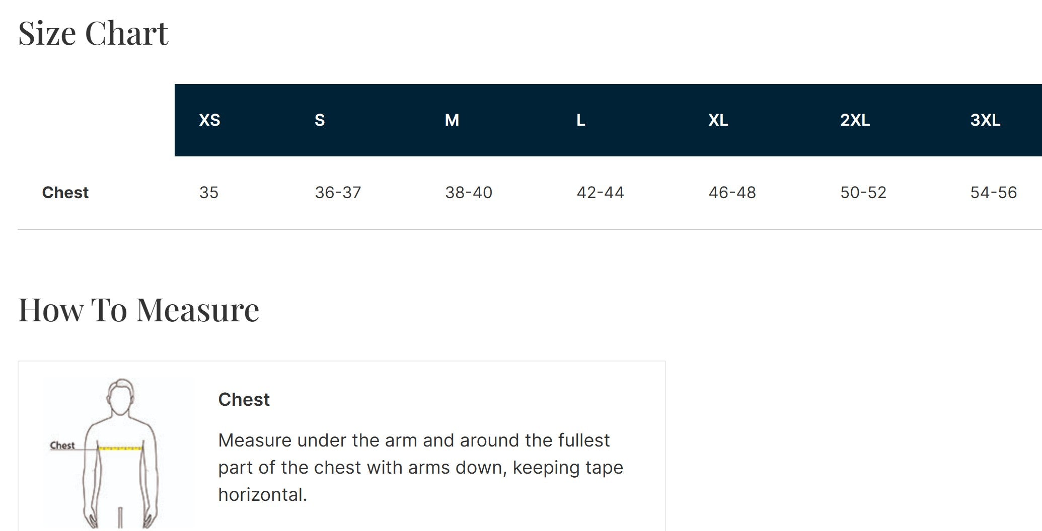 Size Guide
