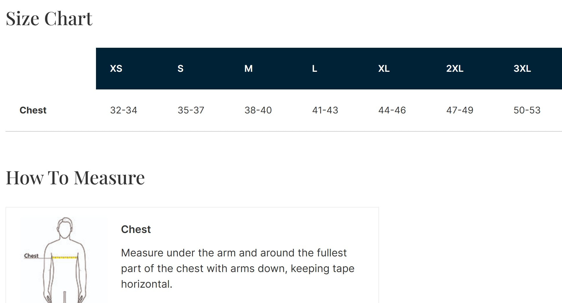 Size Guide