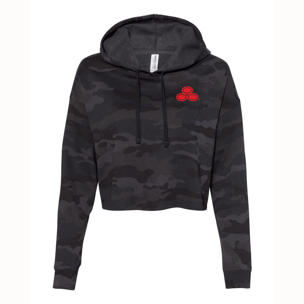 Women's Cropped Camo Hoodie