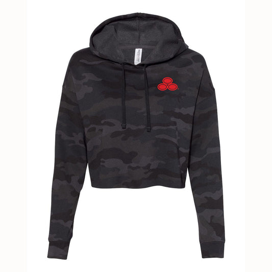 Women's Cropped Camo Hoodie