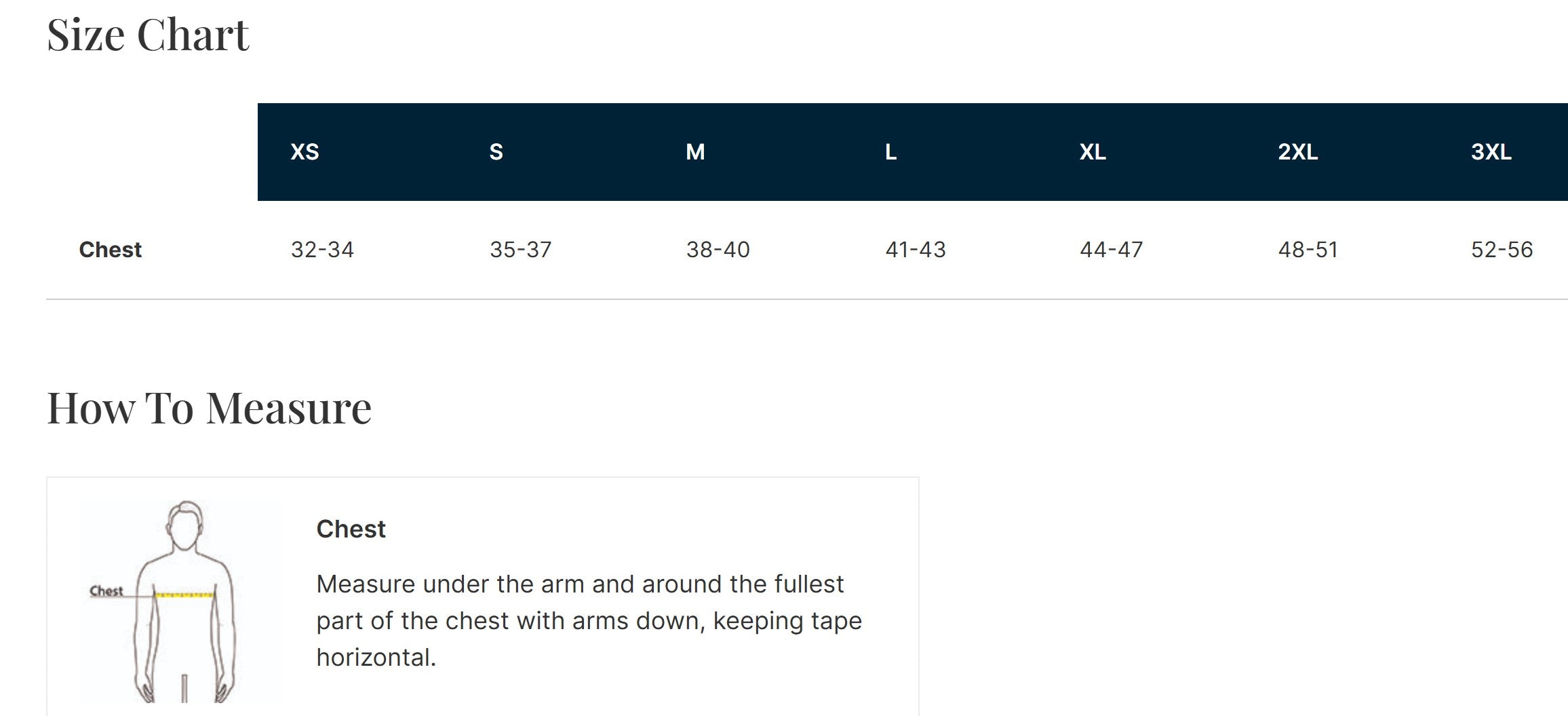 Size Guide