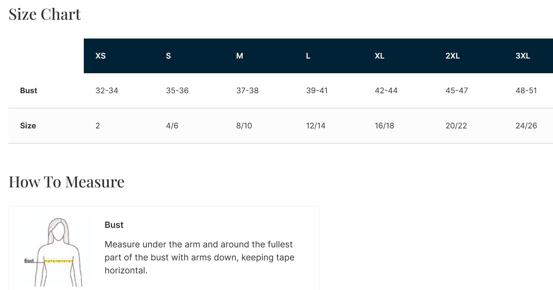 Size Guide