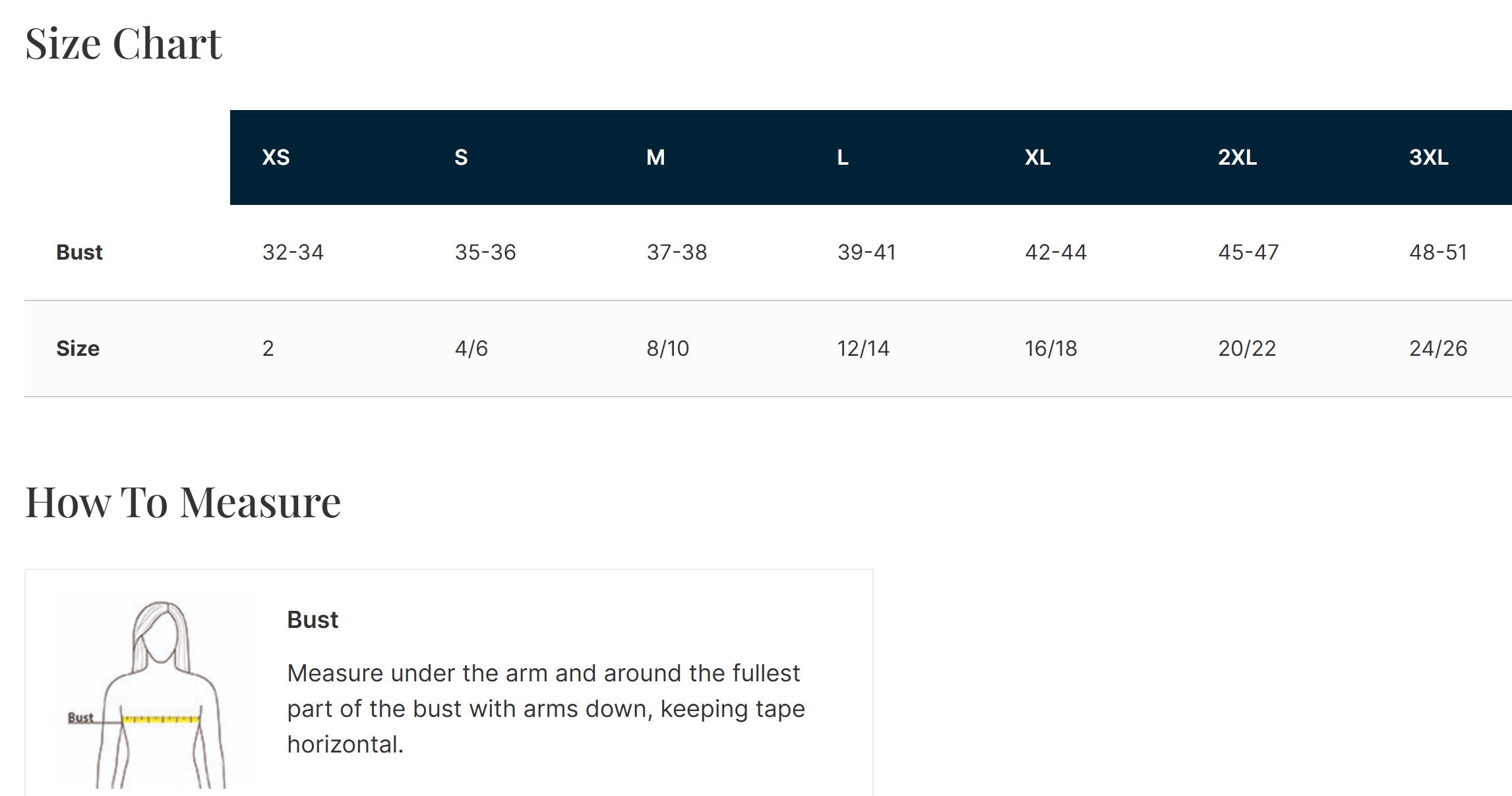 Size Guide