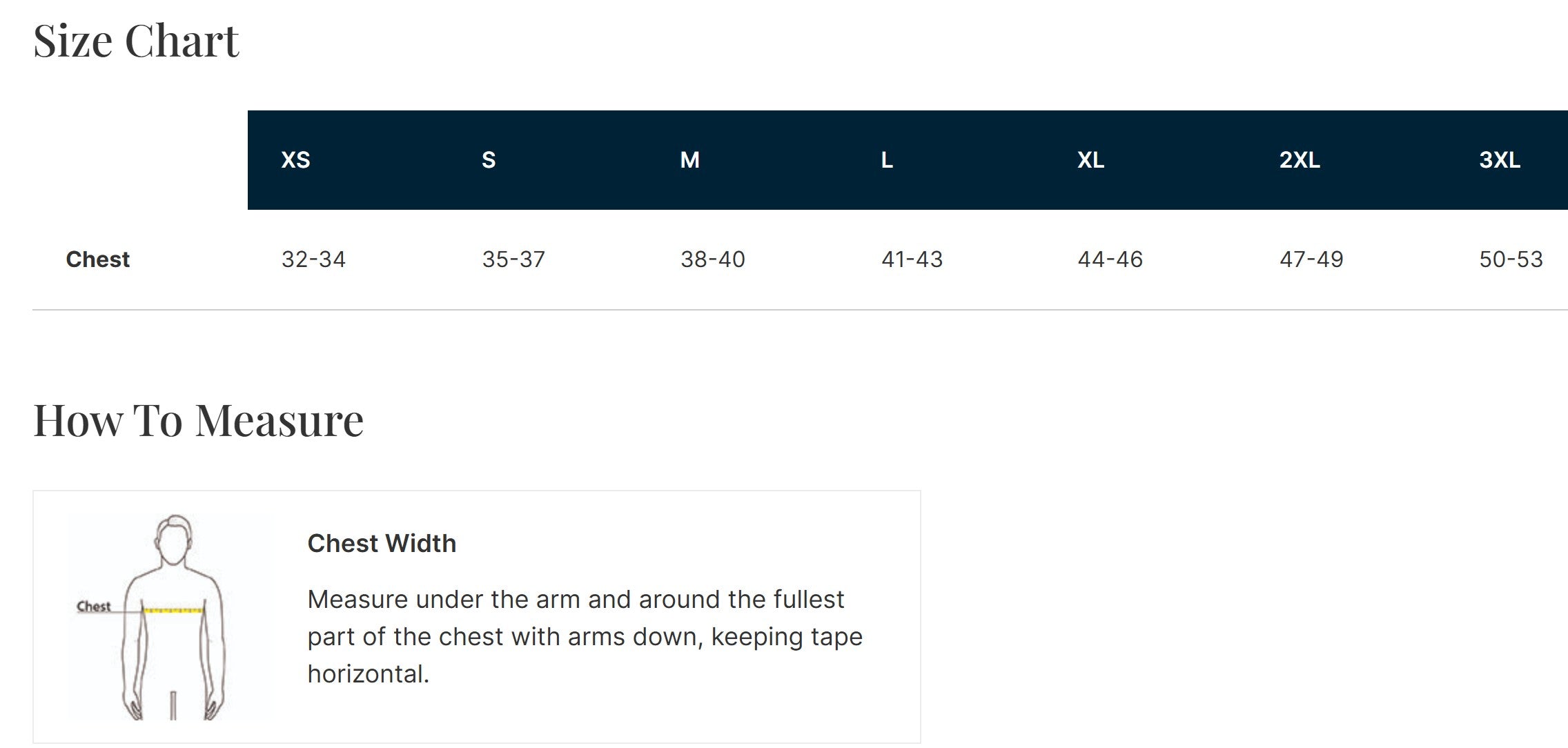 Size Guide