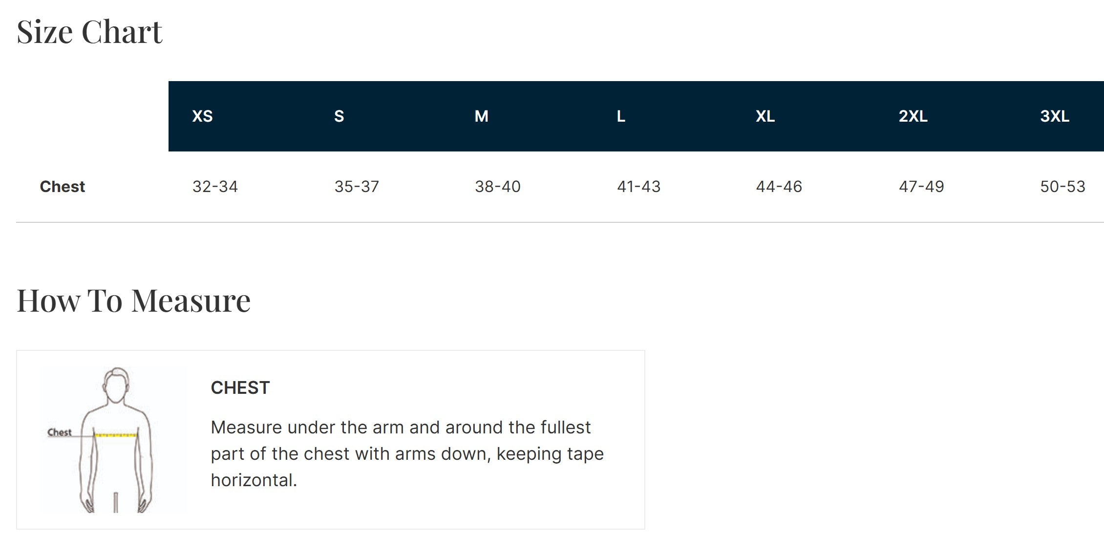 Size Guide