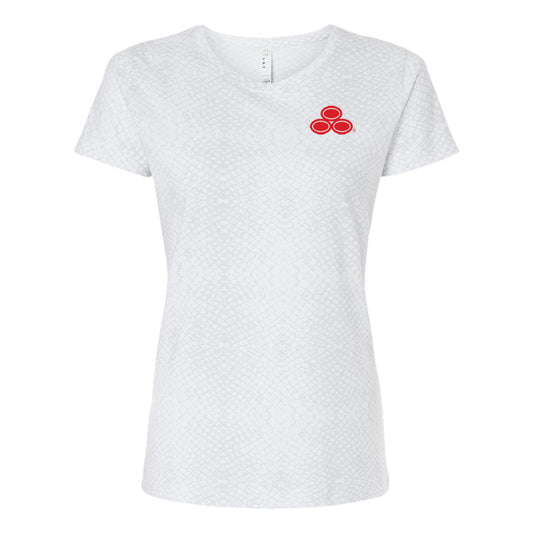 Women's White Reptile Fine Jersey T-Shirt